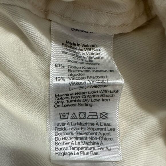 Madewell Griff Superwide Leg Cargo Pants Women's 33 Cream Belted NWT - Picture 6 of 11